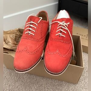 Cole Haan Grammercy Oxford Cherry Nubuck - Sz 8